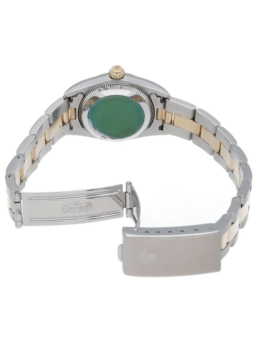 Rolex Oyster Perpetual Watch Box 18k Yellow Gold SS Silver Specification